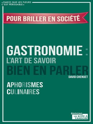 cover image of Gastronomie